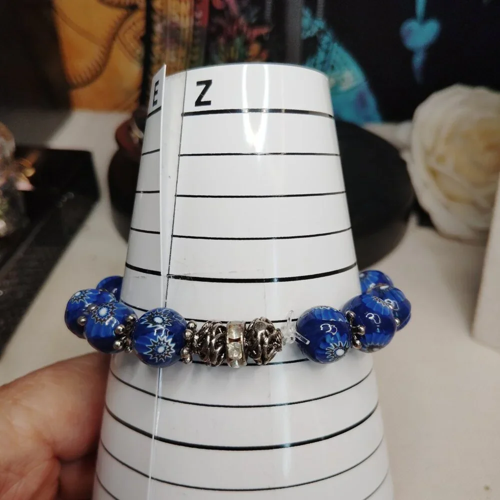 Handmade Evil Eye Glass Bracelet